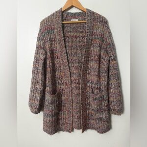 Marine Layer Rainbow Knit Oversized Cabin Cardigan Large